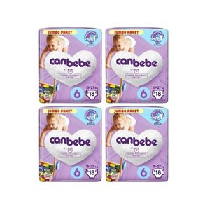 پوشک بچه جان به به مدل jumbo paket سایز 6 چهار بسته 18 عددی